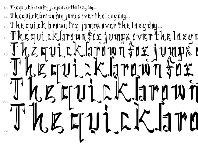 SickCapital Kingston font waterfall